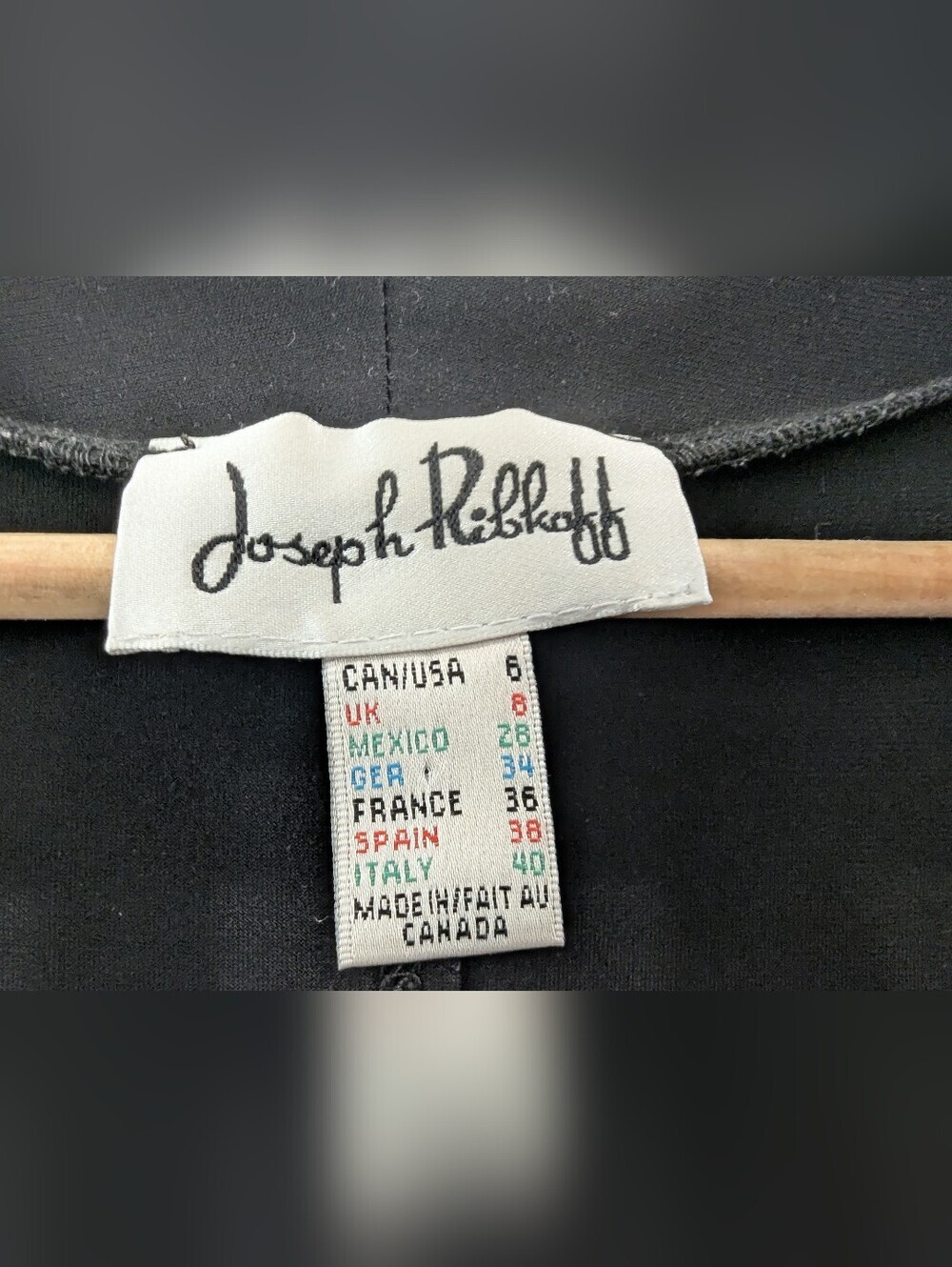 Joseph Ribkoff Black Draped Cowl-Neck Tunic with Roll-Tab Sleeves - Picture 7 of 7
